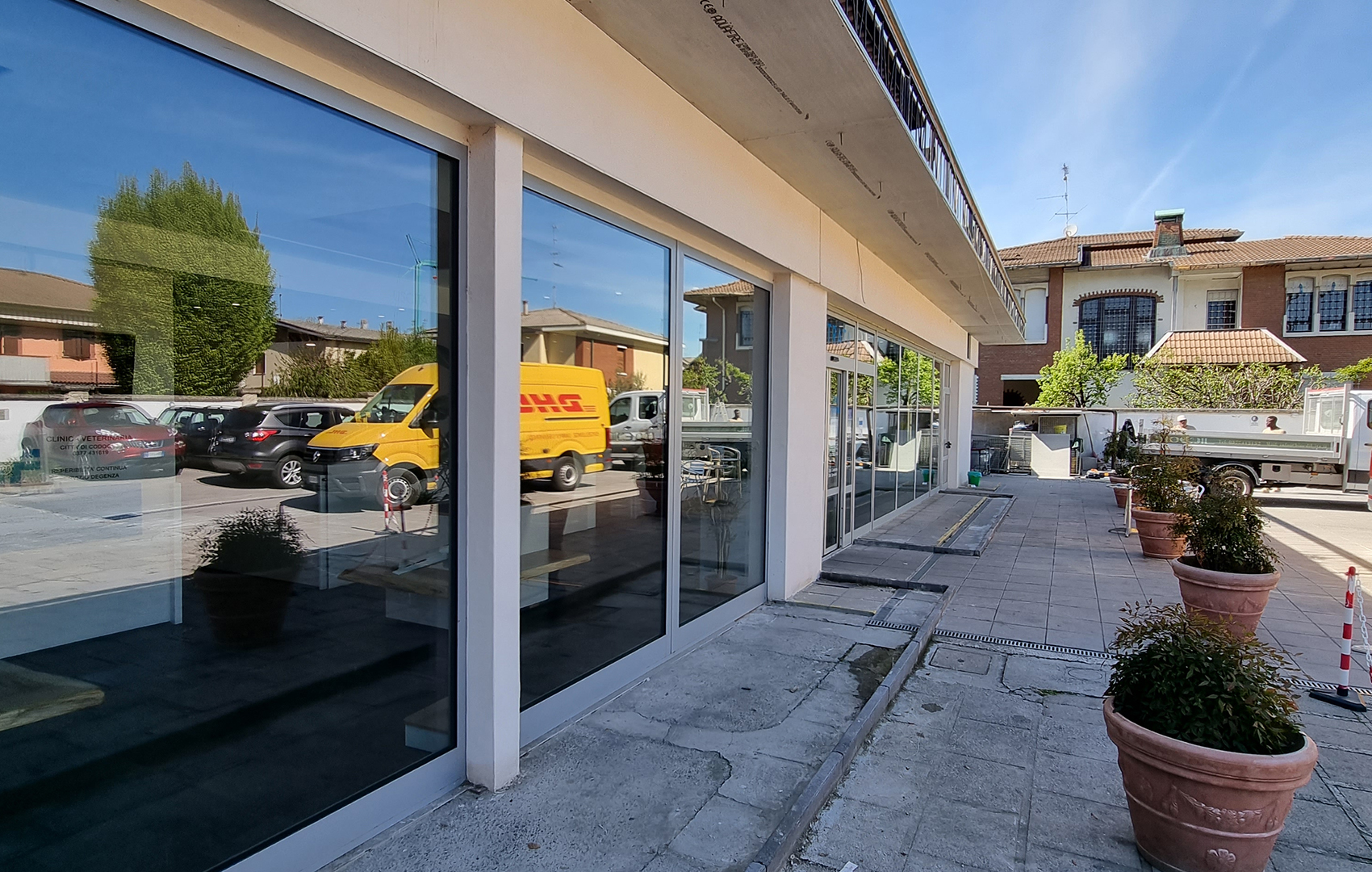 BioEdil SRL | Dettaglio riqualificazione esterno Clinica Veterinaria Codogno