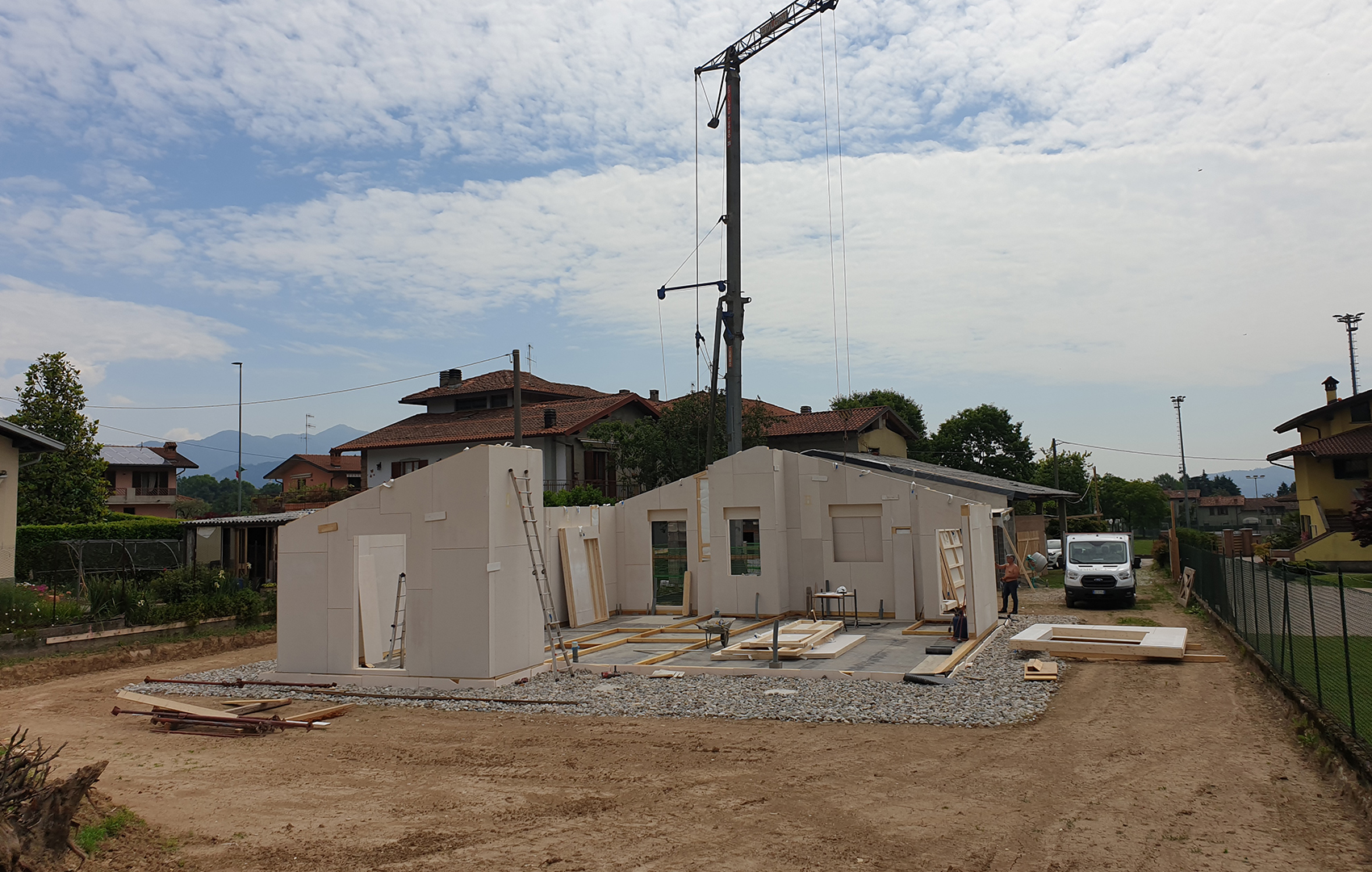 BioEdil SRL | Dettaglio costruzione Residenza Palazzago
