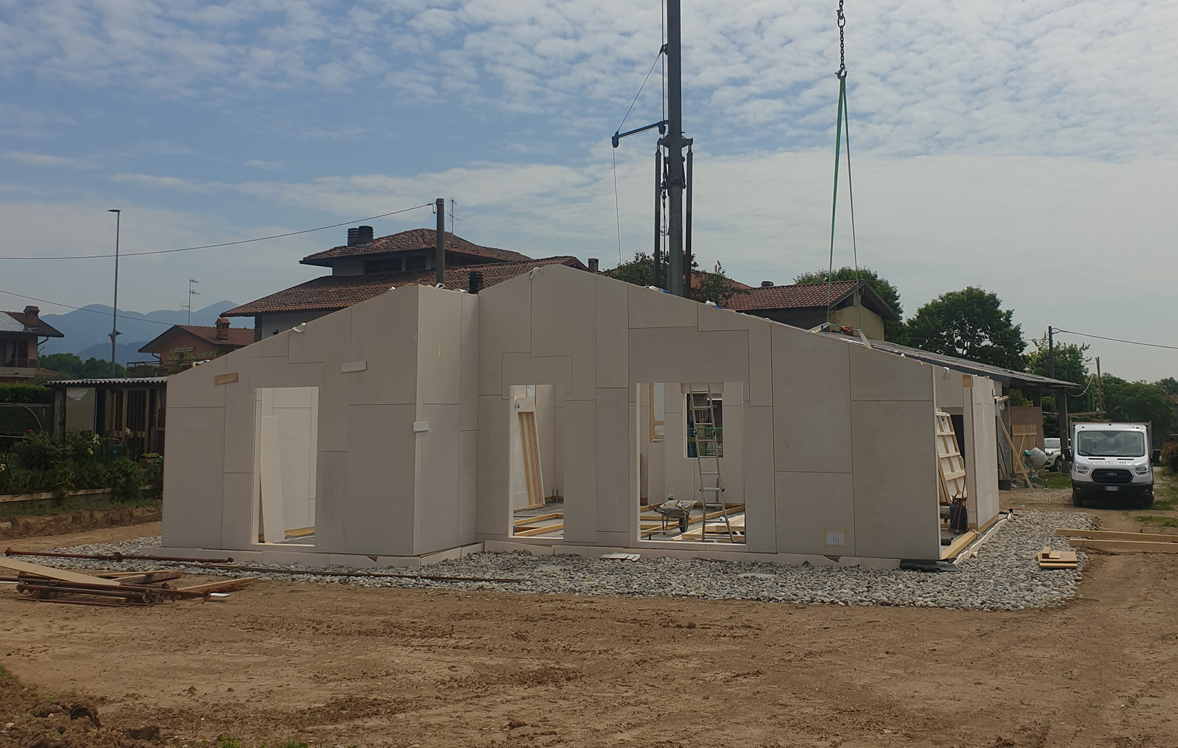 BioEdil SRL | Dettaglio costruzione Residenza Palazzago